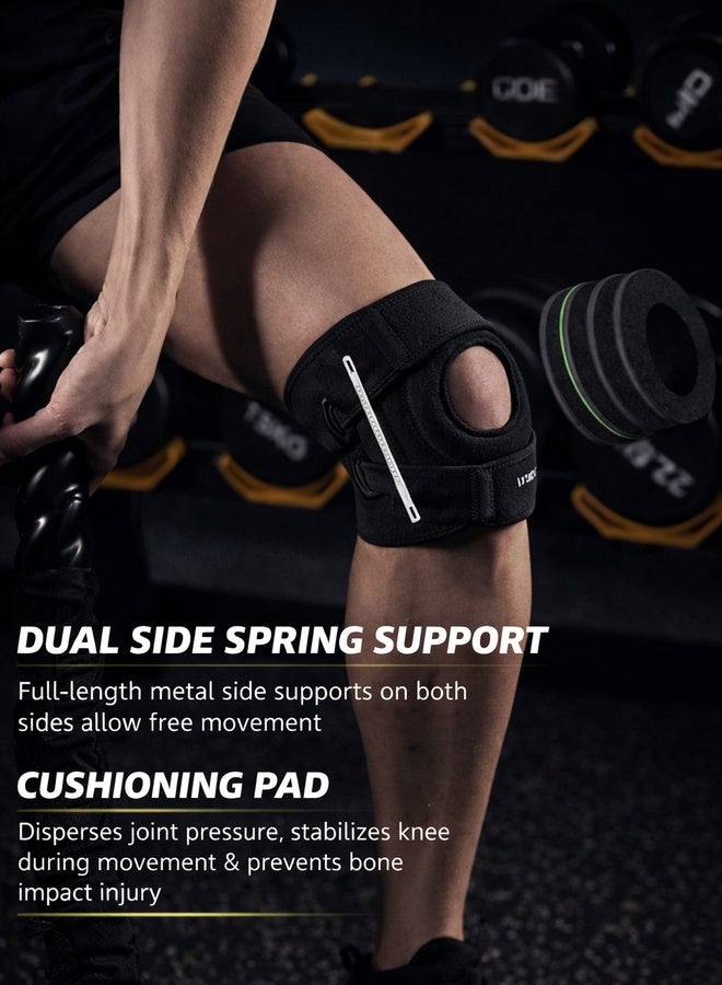VBOSI Knee Brace Compression Knee Sleeve for Men & Women Knee Pad Support Running Cycling Basketball with Adjustable Strap Wra - Image 3