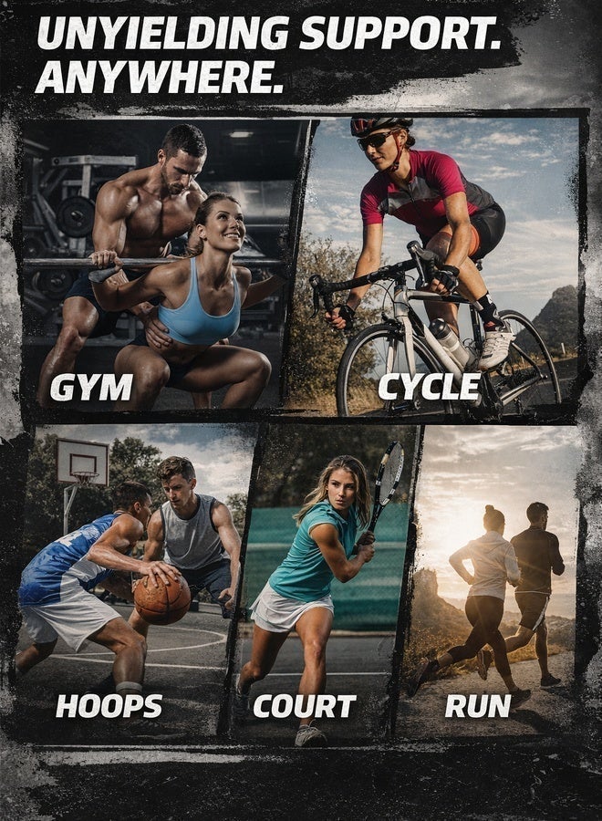 VBOSI Knee Brace Compression Knee Sleeve for Men & Women Knee Pad Support Running Cycling Basketball with Adjustable Strap Wra - Image 5