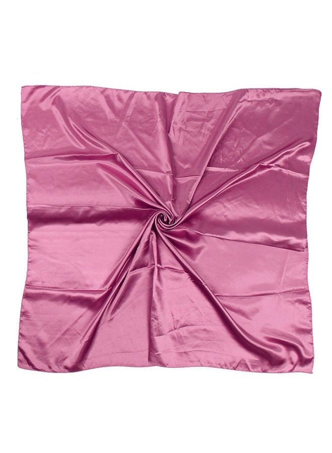 وشاح الشعر الساتان طوقة الرأس المنديل ، 27.5 في الحرير باندانا الحرير ملفوفة الشعر وشاح الرقبة للنساء والفتيات والفتيات اكسسوارات الشعر (وردي) - Image 5