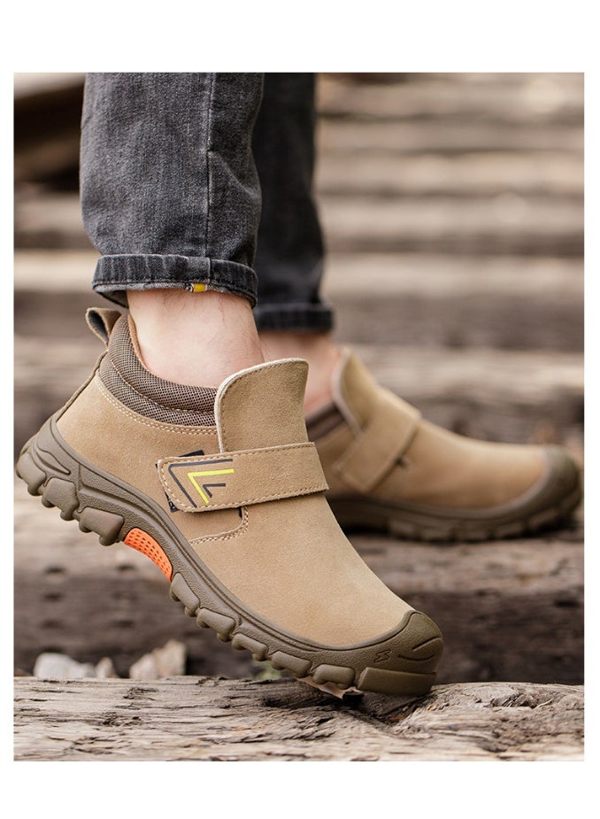 NIBEMINENT Labor Insurance Shoes Electric Welding Anti-scalding and Anti-piercing Cowhide Steel Bag Head Solid Bottom Safety Shoes - Image 3