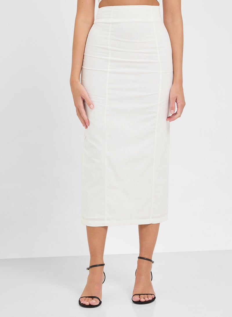 Ginger Halter Neck Crop Top & Maxi Skirt Set  - Image 4