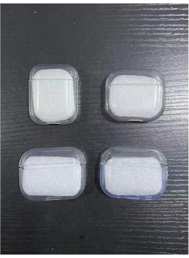 Suitable For Airpods Transparent Pro2 Earphone Case 3 Generation Apple Bluetooth Pro Protective Cover-Color:TPU Soft Shell-nude Makeup (no Hanging Ears)-Applicable Model:Airpods-- - Image 1