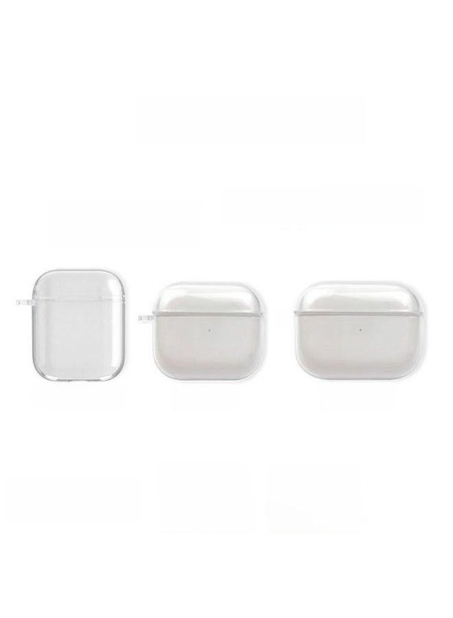Suitable For Airpods Transparent Pro2 Earphone Case 3 Generation Apple Bluetooth Pro Protective Cover-Color:TPU Soft Shell-nude Makeup (no Hanging Ears)-Applicable Model:Airpods-- - Image 2