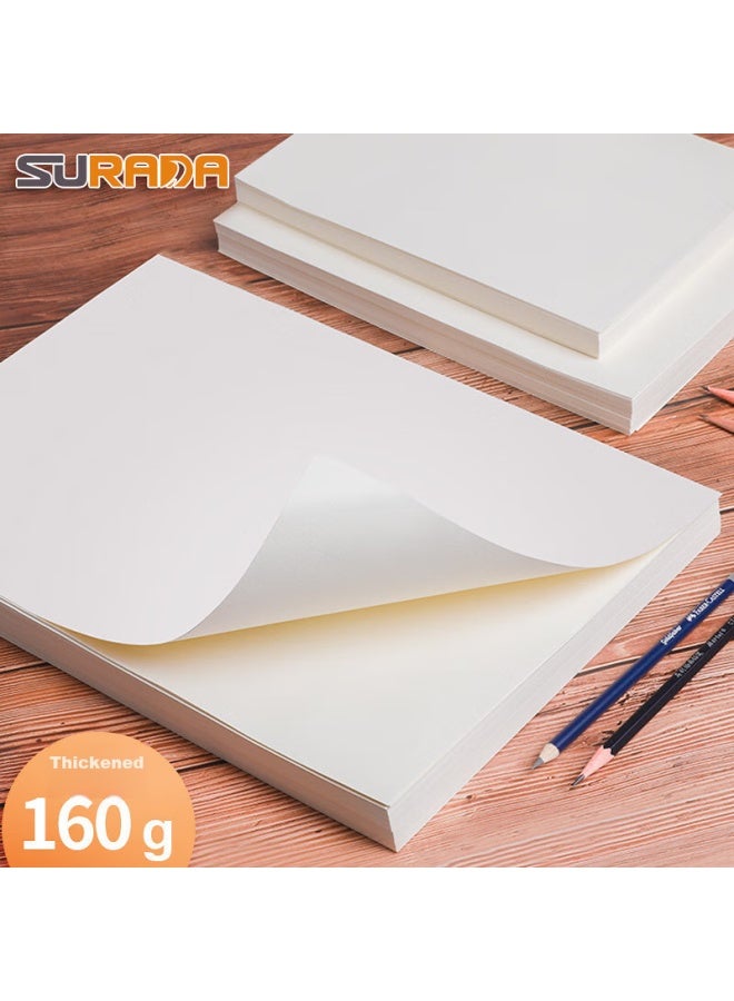 Surada Gouache Paper 4k, ورق رسم بسُمك 160 جرام مكثف للأطفال، ورق رسم بالألوان المائية، ورق أبيض للطلاب، رسم بالألوان المائية للمبتدئين، ورق رسم مقاس 4k، 20 ورقة Sldz001-4 Art Sketching - Image 3