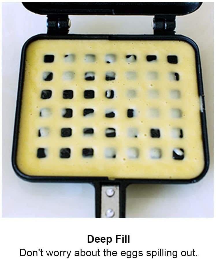 VANVASS Non Stick Waffle Maker Double Sided Waffle Sandwich Maker Non stick Double Side Biscuits Mould Pot Bakeware gas StoveTop Kitchen Breakfast Pancakes SQURE WAFFLE MAKER - Image 3