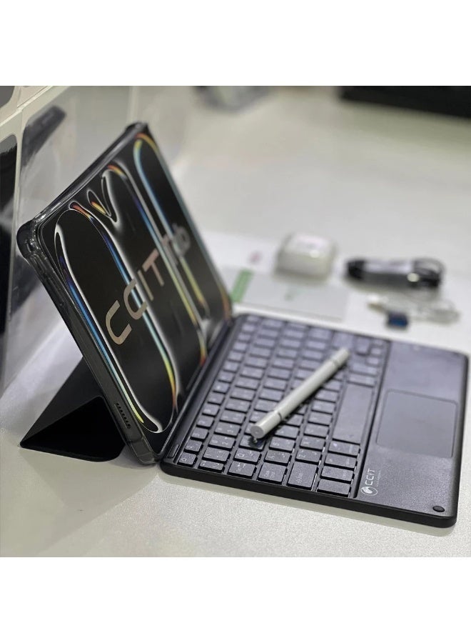 CCIT Tab 17 Pro – 10.1" IPS LCD Android Tablet with Dual SIM, WiFi, Touch Pen, Bluetooth Headset, Keyboard & Case | 8GB RAM + 256GB ROM | 6000mAh Battery | HD Display - Image 2