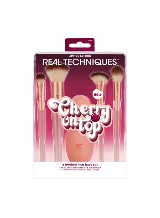 REAL TECHNIQUES Cherry On Top A Brighter Hue Base Kit, 6 Piece Set - Image 1
