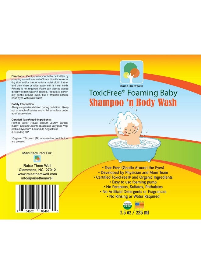 Raise Them Well ToxicFree® Foaming Baby Shampoo N' Body Wash | 7.5 fl oz - Image 2