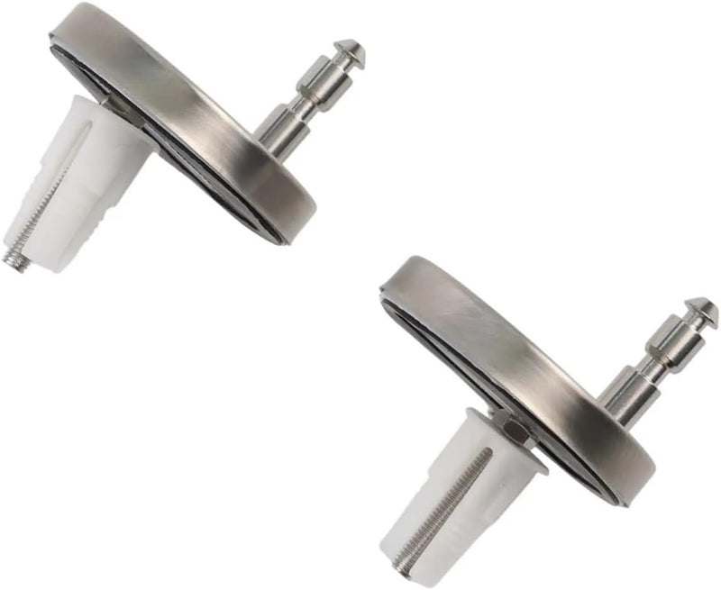 2Pc Toilet Lid Hinges Top Fix Hinge Mountings Replacement Release Quick Screws Fixing Bolts for Bathroom Acces 45/55/60mm for Toilet(B 45MM) - Image 1