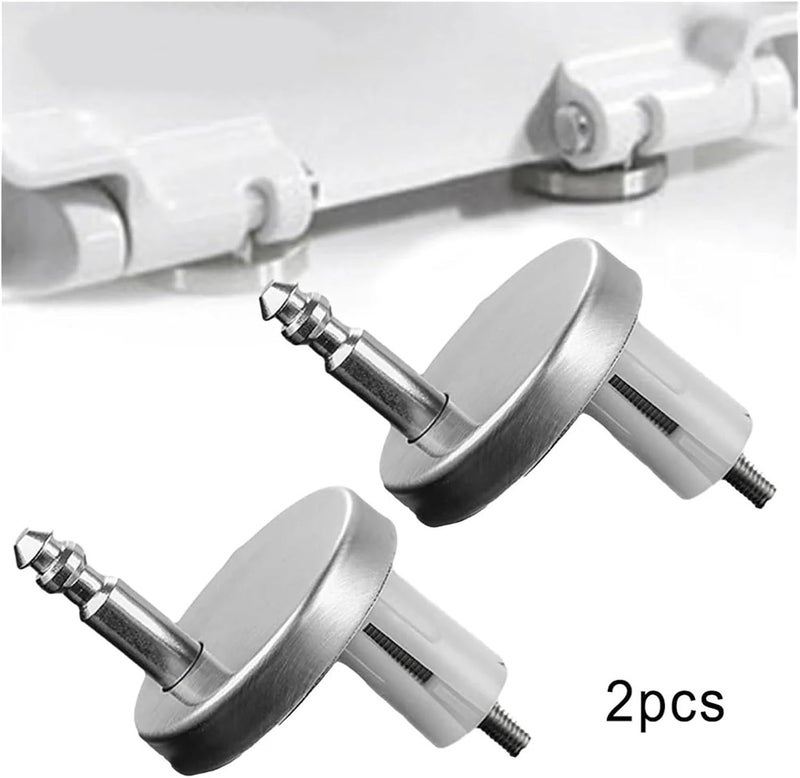 2Pc Toilet Lid Hinges Top Fix Hinge Mountings Replacement Release Quick Screws Fixing Bolts for Bathroom Acces 45/55/60mm for Toilet(B 45MM) - Image 2