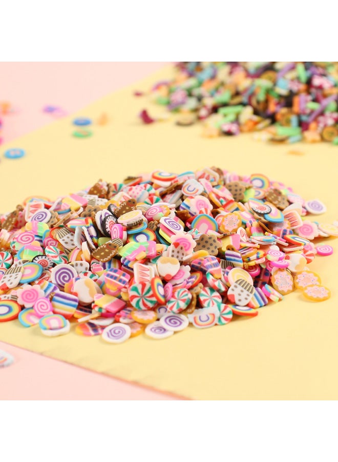 6mm Mini Artificial Soft Clay Chip 3g Bag Miniature Food Toy DIY Manicure Mobile Phone Case Hole Shoe Patch Decoration-Color:6mm Purple Cat Claw Model 3g Bag  - Image 4