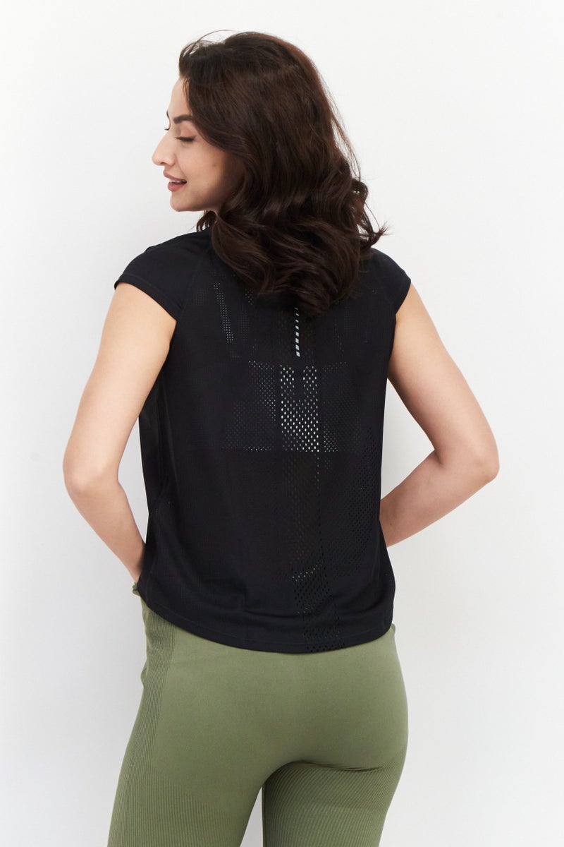 asics Women Sportswear Fit Sleeveless Running Top, Black - Image 4