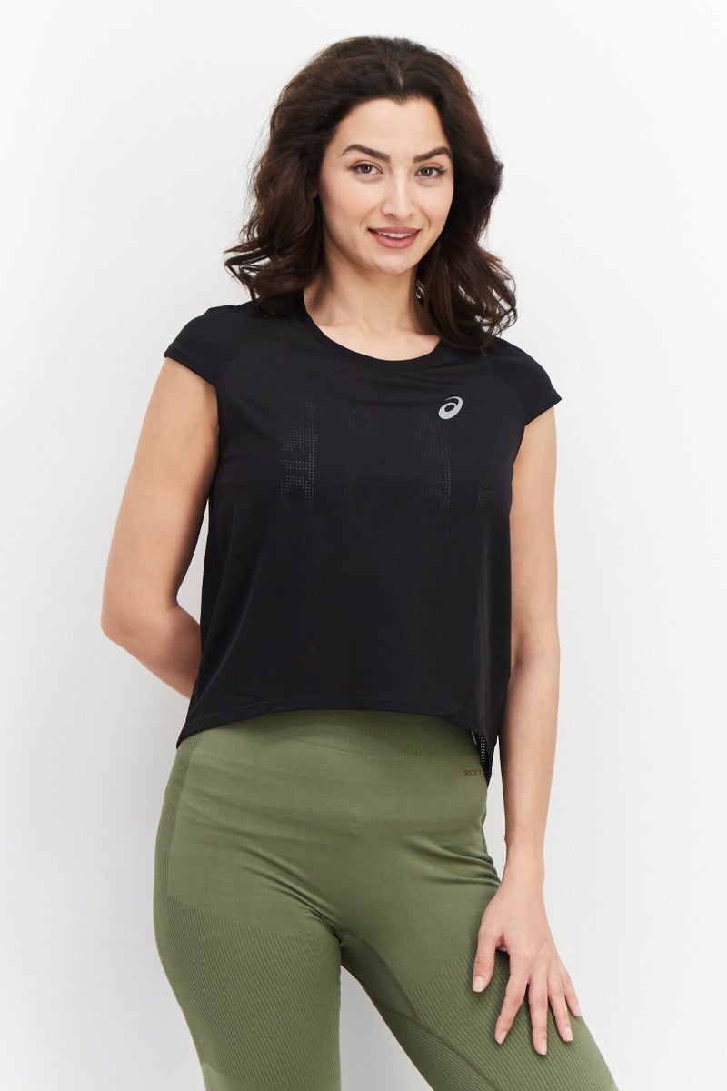 asics Women Sportswear Fit Sleeveless Running Top, Black - Image 1