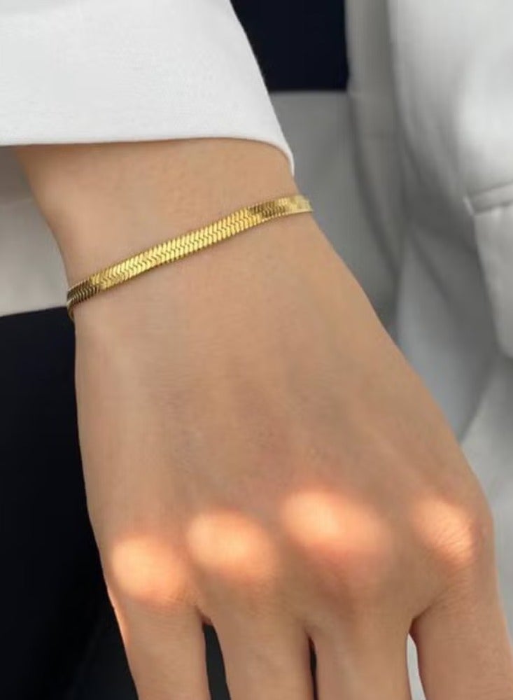 Rwnq "Snake Back" Pure 316 Stainless Steel Bracelet - 5mm Width, Rust-Resistant, Hypoallergenic_ Women's Accessories - Women's Stainless Steel Accessories - Jewelry - Accessories  - Image 4