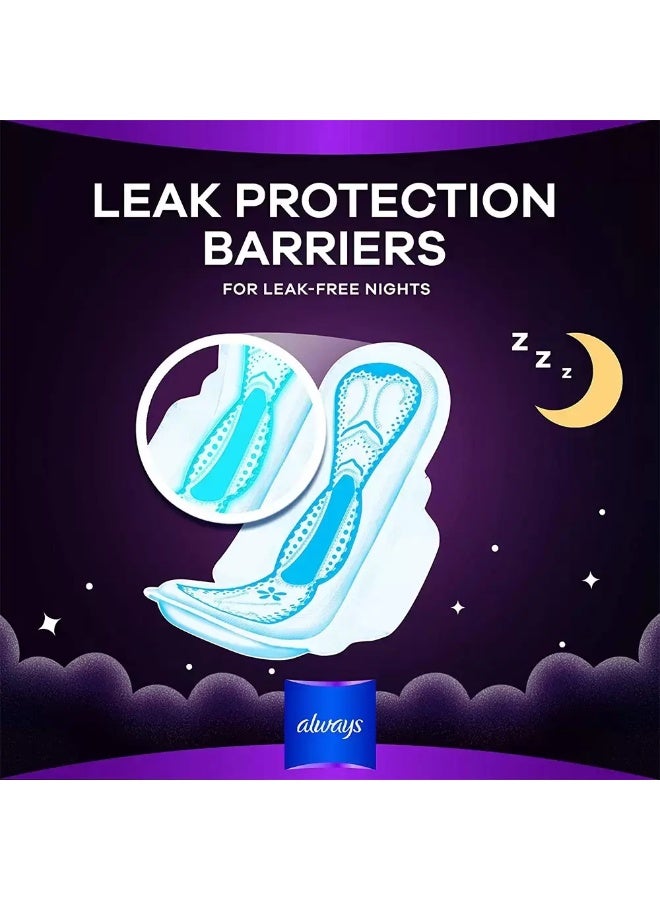 Always Clean & Dry Maxi Thick Night Sanitary Pads with Wings- 8 pcs - Image 2