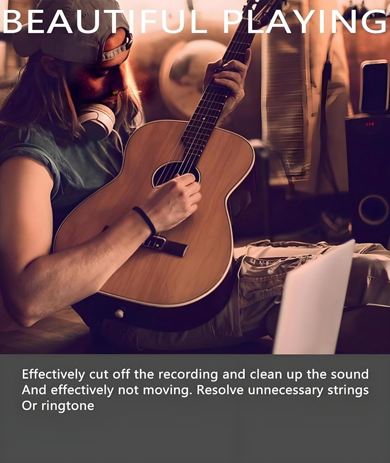 QuickHaven Guitar Fret Wrap and 4pcs Guitar Picks, Fret Wrap, Cool atterns Guitar Accessories, Muter Parts Accessories for Guitar Enthusiast - Image 4