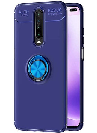 Nevarium Xiaomi Poco X2 Case Ring Silicone Range - Blue  - Image 1