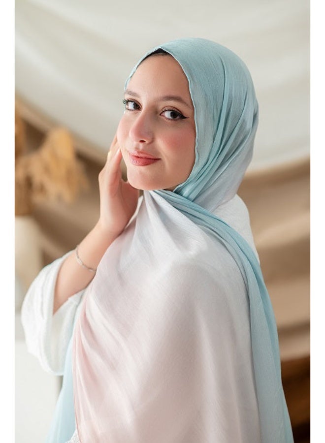 كايان طرحة يونيكورن ألوان متدرجة الألوان أورجانزا بتصميم مميز - متعدد الألوان - Image 1