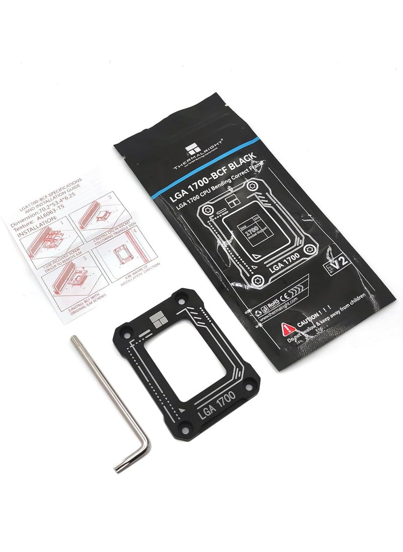 Thermalright - CPU Contact Frame for LGA 1700 Retrofit Kit, 1700 Bracket Intel 12th/13th/14th Generation Anti-Bending Buckle - Image 1
