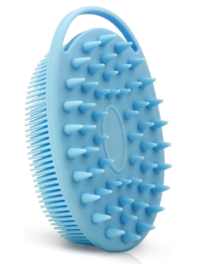 general Bath and Shampoo Body Brush Silicone Exfoliating Body Scrubber for Use in Shower Premium Silicone Loofah Head Scrubber Scalp Massager Easy to Clean - Image 1