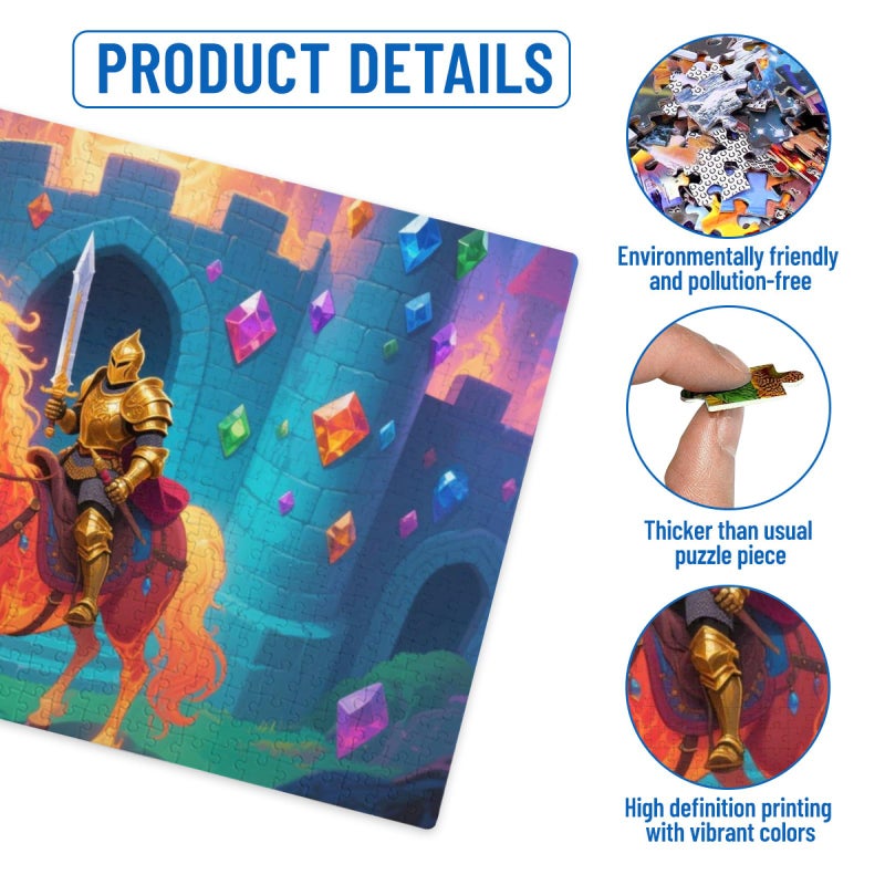1000 Piece Colorful Flames Jigsaw Puzzle Modern Home Decor For Family Holiday Fun - Image 4
