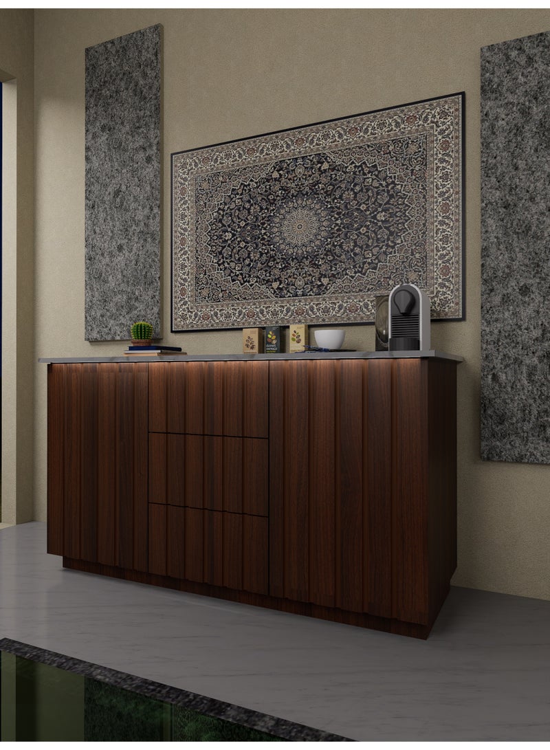 كوفي وورلد ركن القهوة بنقشات دائرية باضاءة مخفية - Image 3