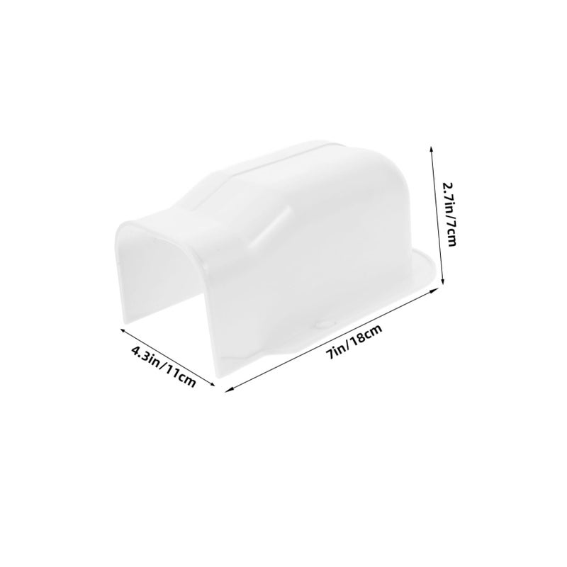 Decorative Air Conditioning Pipe Cover Kit 18X11X7cm for Indoor Outdoor Use - Image 3