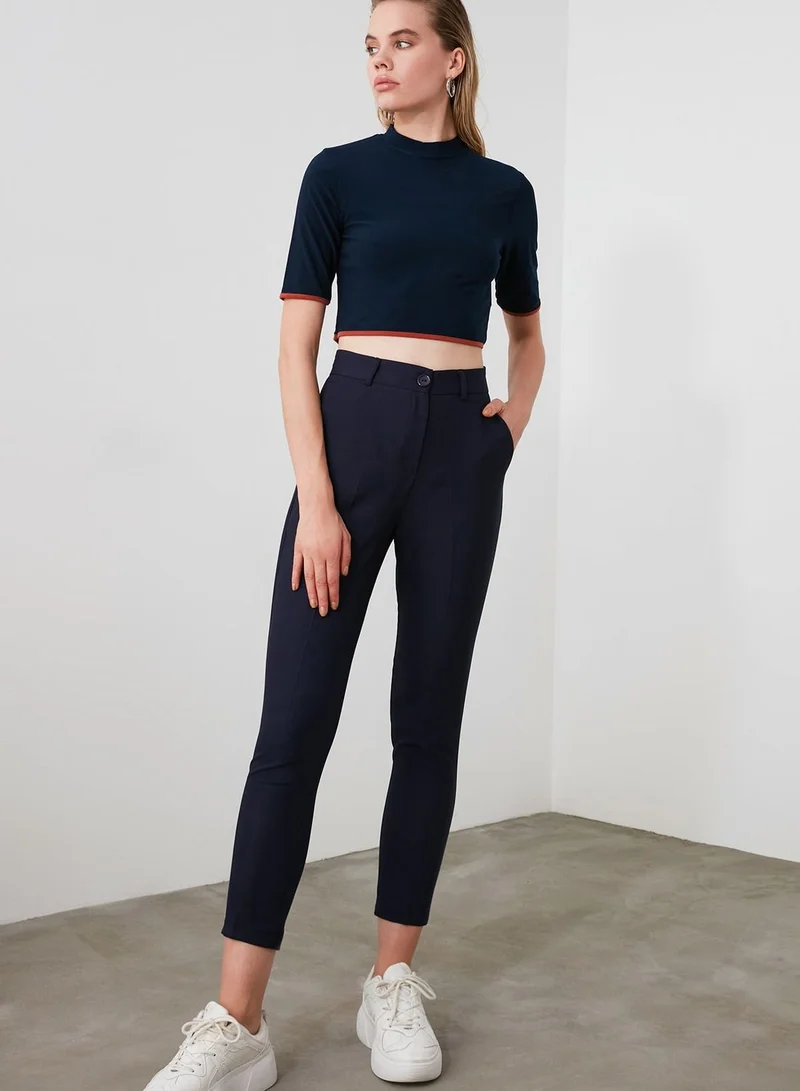 Trendyol High Waist Ankle Grazer Pants