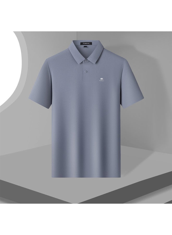 Fomoce men's Knit Short-sleeve Polo Shirt - Cool & Sporty T-shirt For Men - Image 4
