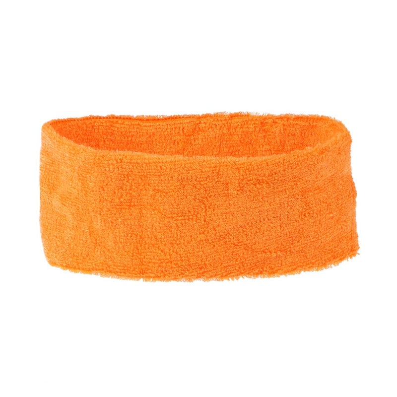 Orange Stretchy Sports Yoga Headband Reusable Washable Cloth For Women Men - Image 1