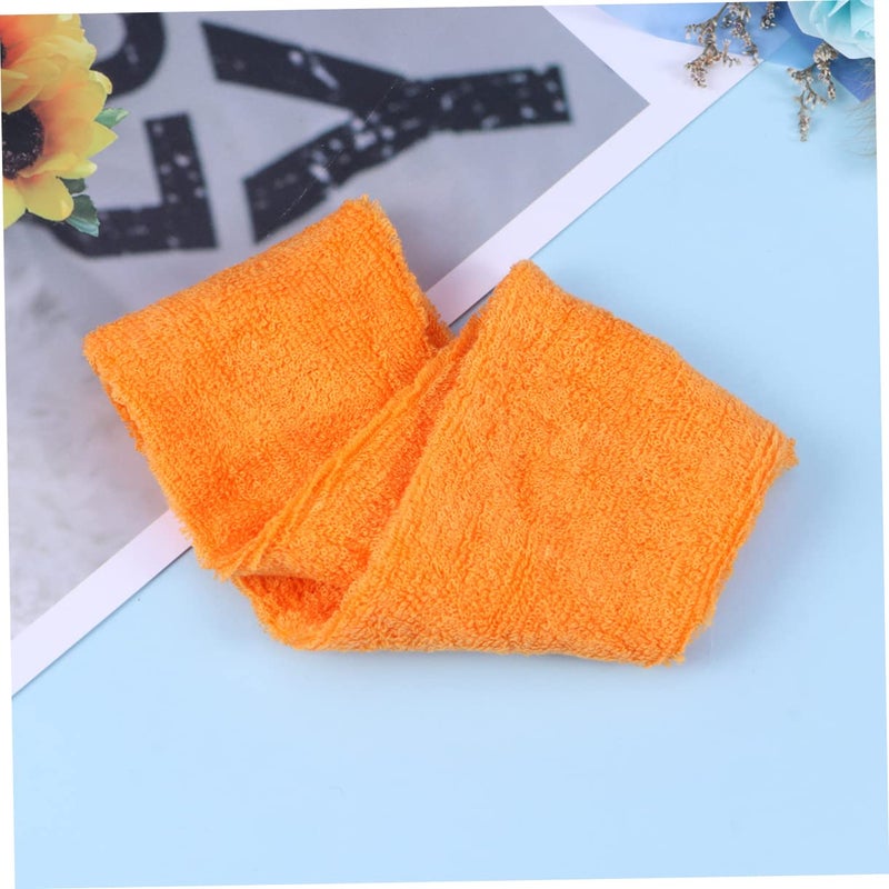 Orange Stretchy Sports Yoga Headband Reusable Washable Cloth For Women Men - Image 4