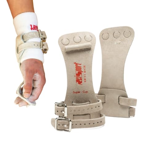 Reisport High Bar Gymnastics Grips for Men - Premium Leather Hand Grips for Gymnastics Bars - Gymnastics Equipment & Accessories for Advanced Gymnasts - Image 1