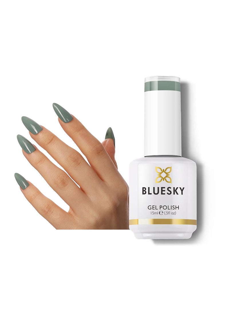 Bluesky BLUESKY Green Gel Nail Polish- Sage Green Gel Polish Colors,Long Lasting &Chip Resistant,Vegan,Nail Art Manicure Nail Polish,DIY at Home,15ml 80570P/SAGE SCARF 