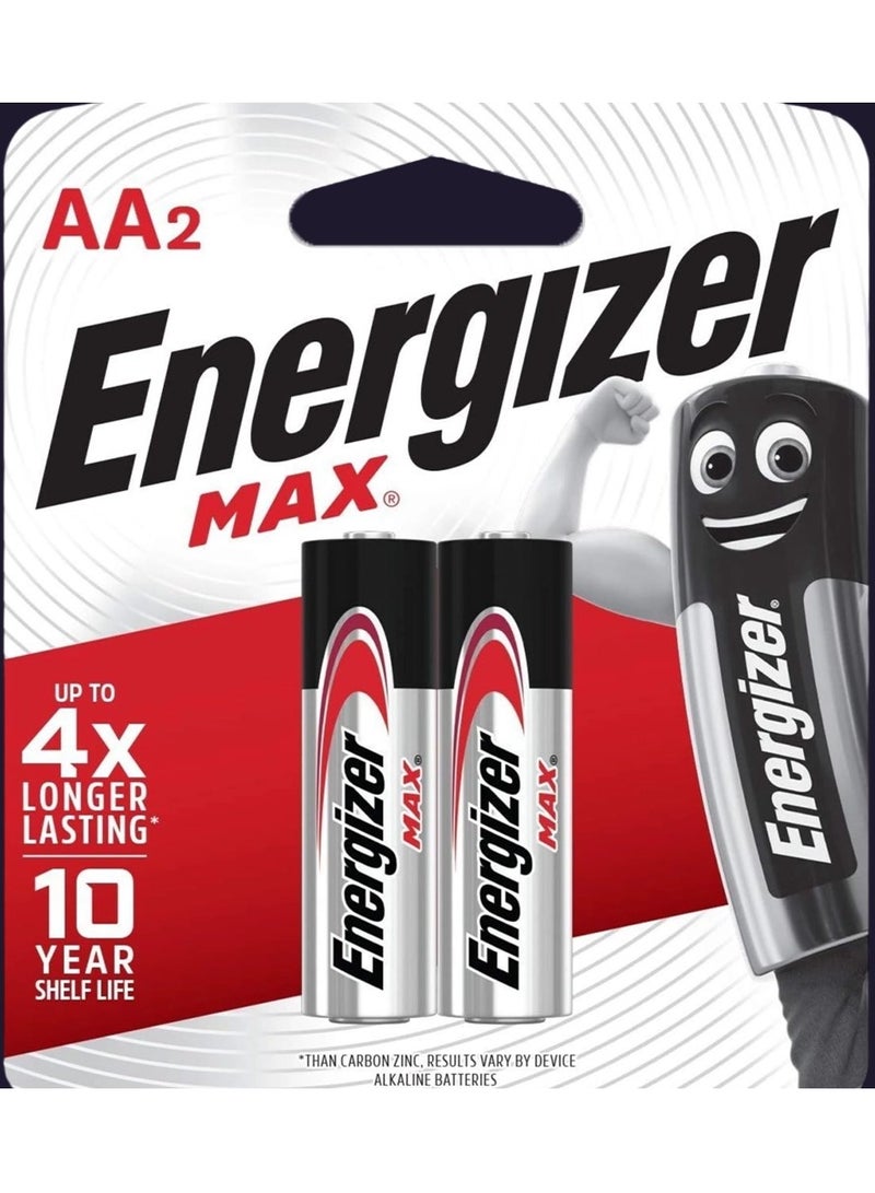 إنرجايزر بطاريتان AA ماكس من إنرجايزر (1.5 فولت) - Image 1