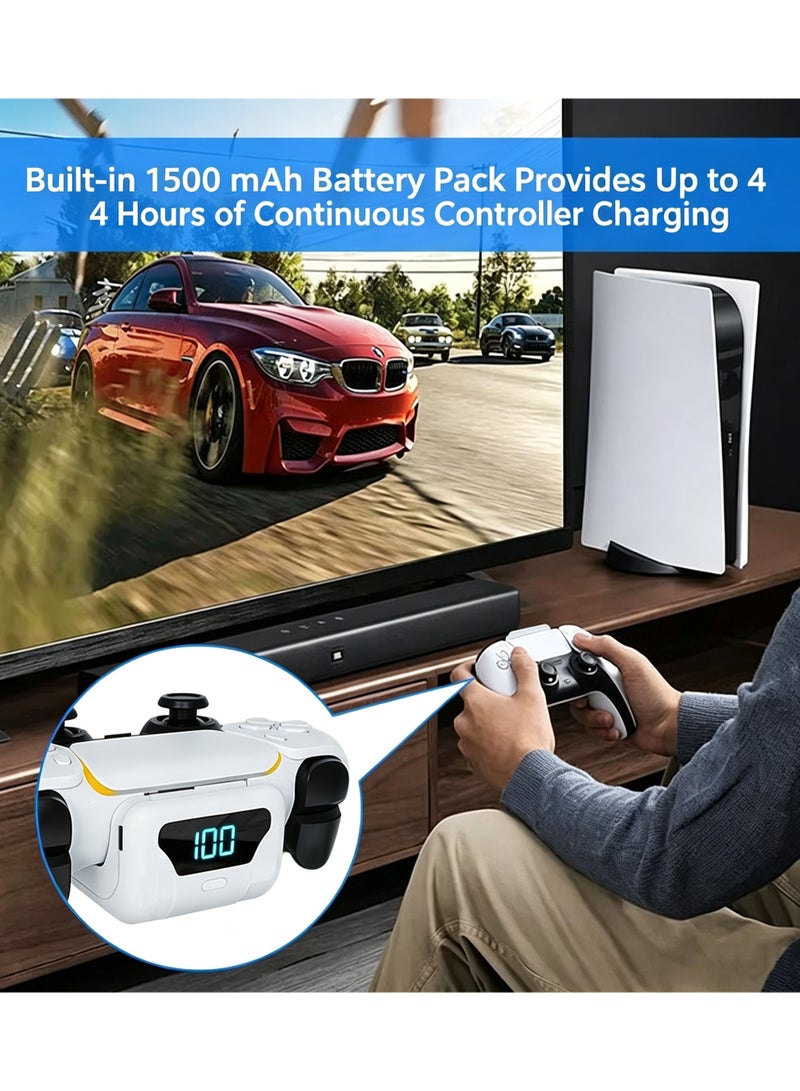 1800mAh P5 Controller Extra Power Bank with LED Plsplay, Fast Charging External Battery Pack for P5 - Image 5