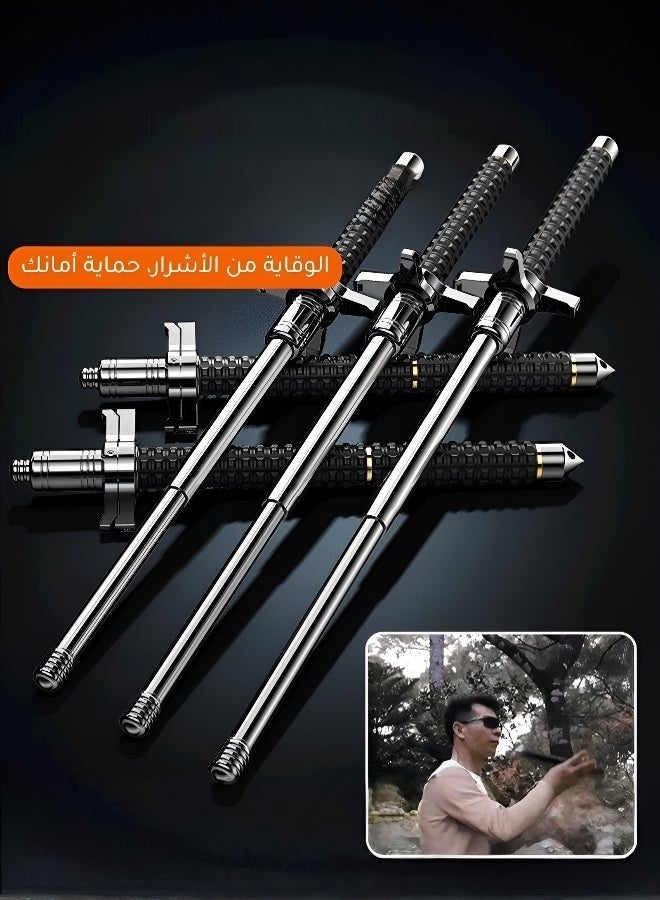 Heavy-Duty Telescoping Outdoor Probe, 760 g, All-Steel, High-Strength Hiking and Climbing Aid, Professional All-Terrain Probe, Sturdy and Durable, Collapsible and Portable, Essential Support for Mountaineering and Hiking - Image 2
