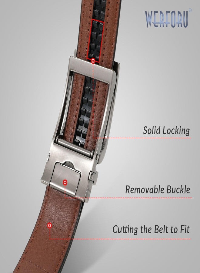 وير فور يو حزام رجالي رسمي من الجلد من WERFORU، حزام جلدي قابل للتعديل - حزام أسود بسقاطة للمناسبات الرسمية وغير الرسمية (أسود، مقاس الخصر من 44 إلى 50 بوصة) - Image 5