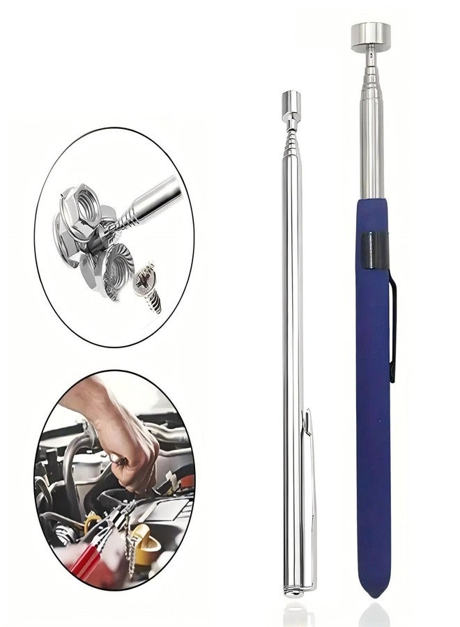 Adullpony Telescoping Magnetic Pickup Tool - Extendable Stick 2Pcs Includes 8LB & 2LB Magnet for Mechanics, Car Tools, Reaching Hard-to-Reach Areas - Image 2