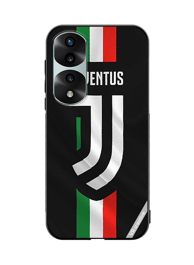 VR CREATIVE Protective Case Cover For Honor 70 Pro Juventus Logo Design Multicolour - Image 1