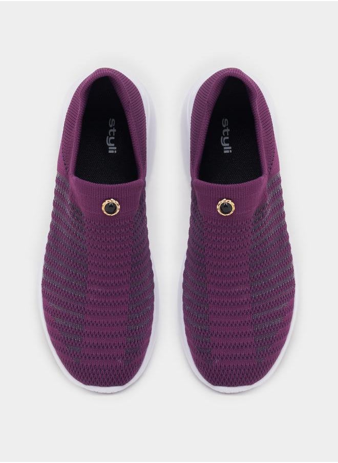 Styli - Textured Mesh Slip On Sneakers - Image 1