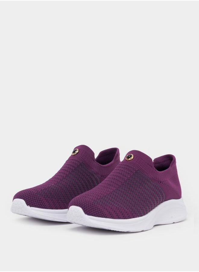 Styli - Textured Mesh Slip On Sneakers - Image 1