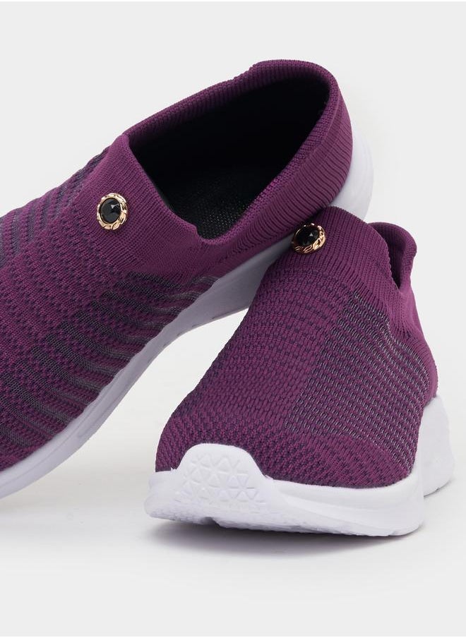 Styli - Textured Mesh Slip On Sneakers - Image 1