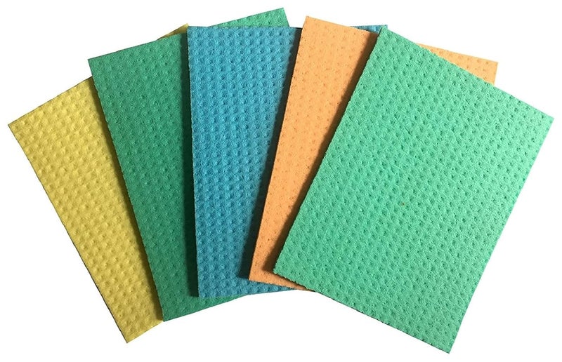 Shopfleet Shopfleet Kitchen Cleaning Sponge Wipes for Kitchen and Home Cleaning Table Tops Glass Tops All Surface Sponge Cloth Made of 100 Biodegradable Cellulose Pack of 5 - Image 1