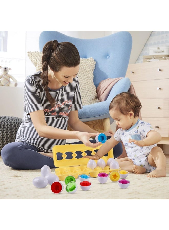 MAGIC VAULT Educational Matching Eggs Set for Toddlers - Image 2