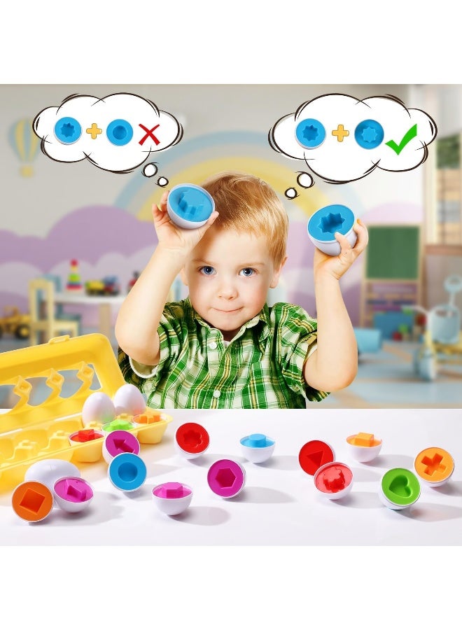 MAGIC VAULT Educational Matching Eggs Set for Toddlers - Image 3