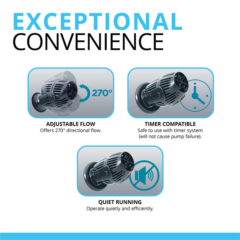 Fluval Sea CP1 Wave Maker Circulation Pump for Freshwater & Saltwater Aquariums, 14345 - Image 4