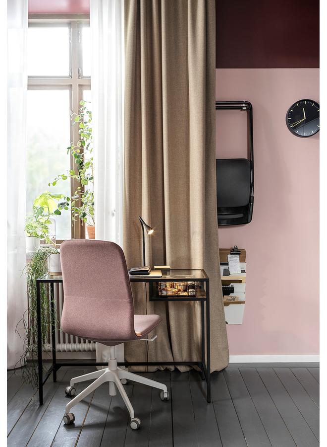 erorex Room Darkening Curtains, 1 Pair, With Heading Tape/Beige, 145X300 Cm - Image 4