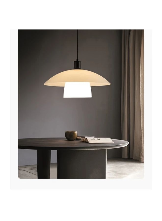 Semicircle PVC Lampshade 130x130mm Modern Matte Cream Home Office Desk Light - Image 4