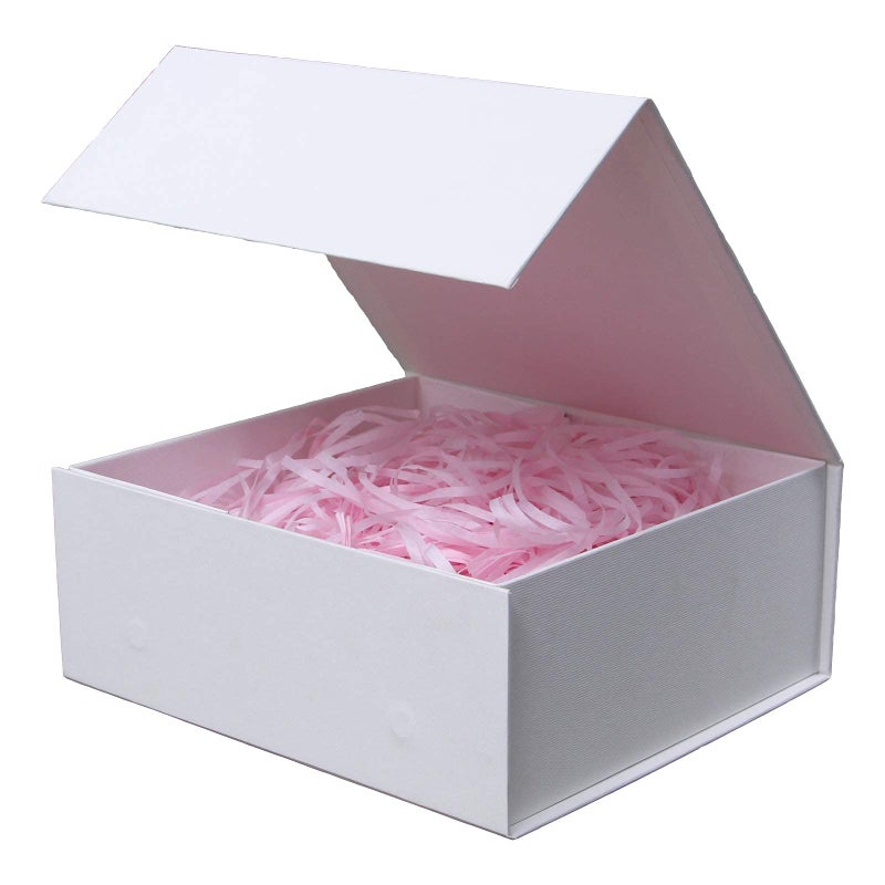 Rsgift White Gift Box 11x7.8x3.5 Wedding Gift Box with Lids Groomsman Wedding Empty Durable Storage Box with Magnetic Halloween,Christmas,Thanksgiving Day - Image 1