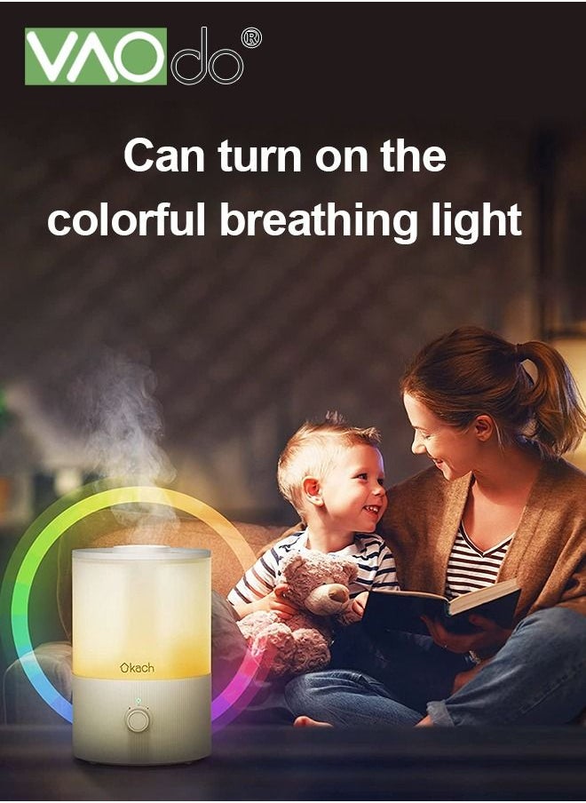 VAOdo - 3 Nozzle Humidifier USB Charging 2L Large Capacity Silent Fine Spray Humidifier - Image 1
